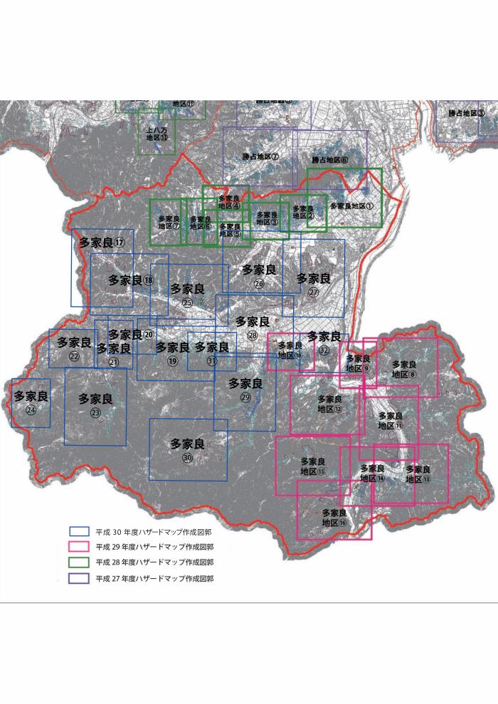 上八万地区図郭位置図