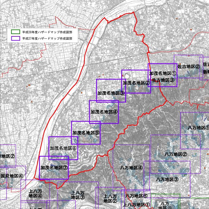 加茂名地区図郭位置図