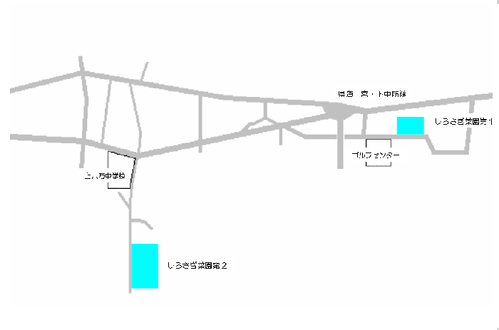 しらさぎ菜園への簡易地図です。